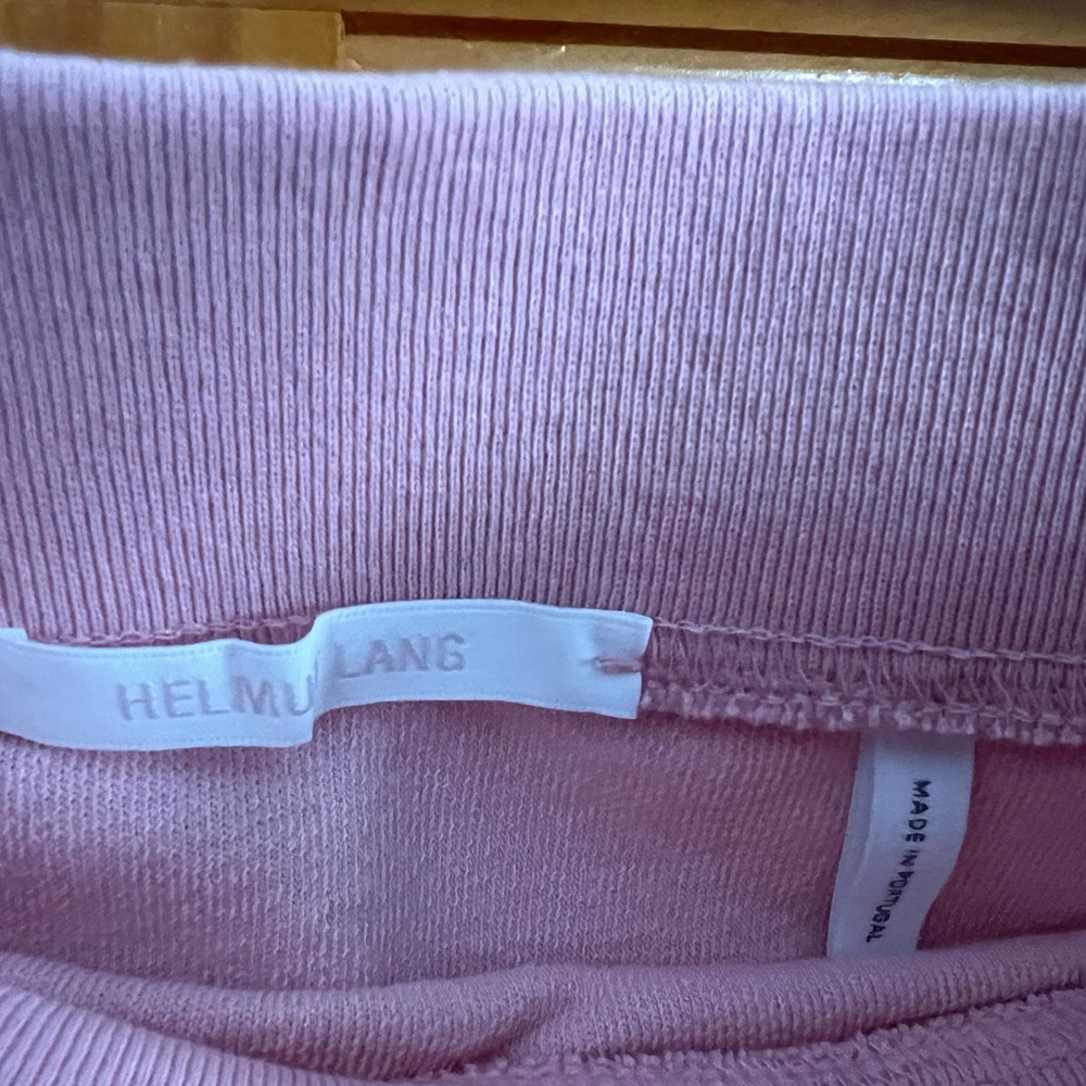 Helmut Lang New (no tags) Pink Terry skirt, Small